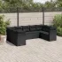 Set canapele de grădină, 9 piese, cu perne, bej, poliratan GartenMobel Dekor