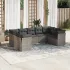 Set canapele de grădină, 9 piese, cu perne, bej, poliratan GartenMobel Dekor