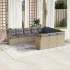 Set canapele de grădină cu perne 10 piese gri deschis poliratan GartenMobel Dekor