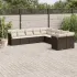 Set canapele de grădină cu perne 10 piese gri deschis poliratan GartenMobel Dekor