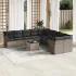 Set canapele de grădină cu perne, 11 piese, gri, poliratan GartenMobel Dekor