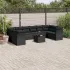 Set canapele de grădină cu perne, 11 piese, gri, poliratan GartenMobel Dekor