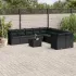 Set canapele de grădină cu perne, 11 piese, gri, poliratan GartenMobel Dekor