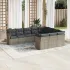 Set canapele de grădină cu perne 10 piese gri deschis poliratan GartenMobel Dekor