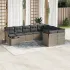 Set canapele de grădină cu perne, 10 piese, negru, poliratan GartenMobel Dekor