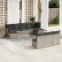 Set canapele de grădină cu perne, 10 piese, negru, poliratan GartenMobel Dekor