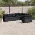 Set canapele de grădină, 9 piese, cu perne, bej, poliratan GartenMobel Dekor