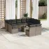 Set canapele de grădină, 12 piese, cu perne, negru, poliratan GartenMobel Dekor
