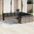 Set canapele de grădină cu perne, 11 piese, bej, poliratan GartenMobel Dekor