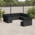 Set canapele de grădină cu perne, 11 piese, gri, poliratan GartenMobel Dekor