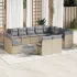 Set canapea de grădină cu perne, 12 piese, gri, poliratan GartenMobel Dekor