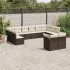 Set canapele de grădină cu perne, 12 piese, bej, poliratan GartenMobel Dekor