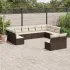 Set canapea de grădină cu perne, 12 piese, gri, poliratan GartenMobel Dekor
