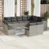 Set canapea de grădină cu perne, 12 piese, gri, poliratan GartenMobel Dekor