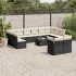Set canapele de grădină cu perne, 13piese gri deschis poliratan GartenMobel Dekor