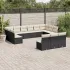 Set canapele de grădină cu perne, 13 piese, maro, poliratan GartenMobel Dekor