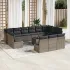 Set mobilier de grădină cu perne, 14 piese, maro, poliratan GartenMobel Dekor