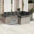 Set canapele de grădină, 12 piese, cu perne, negru, poliratan GartenMobel Dekor