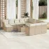 Set canapele de grădină cu perne, 13piese gri deschis poliratan GartenMobel Dekor