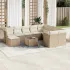 Set canapele de grădină cu perne, 11 piese, gri, poliratan GartenMobel Dekor