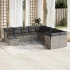 Set canapele de grădină cu perne, 11 piese, bej, poliratan GartenMobel Dekor