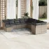 Set canapele de grădină cu perne, 11 piese, bej, poliratan GartenMobel Dekor