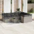 Set canapele de grădină cu perne, 11 piese, gri, poliratan GartenMobel Dekor