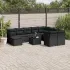 Set canapele de grădină cu perne, 11 piese, gri, poliratan GartenMobel Dekor
