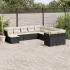Set canapele de grădină cu perne, 11 piese, bej, poliratan GartenMobel Dekor