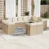Set canapele de grădină, 12 piese, cu perne, negru, poliratan GartenMobel Dekor
