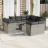 Set canapele de grădină, 12 piese, cu perne, negru, poliratan GartenMobel Dekor