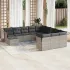 Set canapele de grădină cu perne, 12 piese, maro, poliratan GartenMobel Dekor