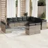 Set canapele de grădină, 13 piese, cu perne, bej, poliratan GartenMobel Dekor