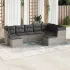 Set mobilier de grădină cu perne, 9 piese, negru, poliratan GartenMobel Dekor