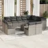 Set canapele de grădină cu perne, 13piese gri deschis poliratan GartenMobel Dekor