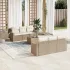 Set canapele de grădină cu perne, 7 piese, maro, poliratan GartenMobel Dekor