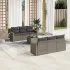 Set canapele de grădină cu perne, 7 piese, maro, poliratan GartenMobel Dekor