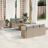 Set canapele de grădină cu perne, 6 piese, bej, poliratan GartenMobel Dekor