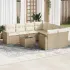 Set mobilier de grădină cu perne, 9 piese, negru, poliratan GartenMobel Dekor