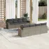 Set mobilier de grădină cu perne, 9 piese, negru, poliratan GartenMobel Dekor