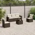 Set mobilier grădină cu perne, 6 piese, gri, poliratan GartenMobel Dekor