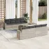 Set mobilier de grădină cu perne, 9 piese, negru, poliratan GartenMobel Dekor