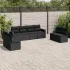 Set canapele de grădină cu perne, 8 piese, maro, poliratan GartenMobel Dekor