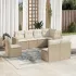Set canapele de grădină cu perne, 8 piese, maro, poliratan GartenMobel Dekor