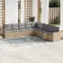 Set canapele de grădină, 9 piese, cu perne, bej, poliratan GartenMobel Dekor