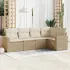 Set mobilier de grădină cu perne, 5 piese, negru, poliratan GartenMobel Dekor