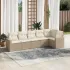 Set mobilier grădină cu perne, 6 piese, gri, poliratan GartenMobel Dekor