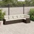 Set mobilier grădină cu perne, 6 piese, gri, poliratan GartenMobel Dekor