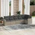 Set mobilier grădină cu perne, 6 piese, gri, poliratan GartenMobel Dekor