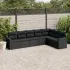 Set canapele de grădină, 7 piese, cu perne, bej, poliratan GartenMobel Dekor